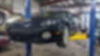 Aston martin being repaired