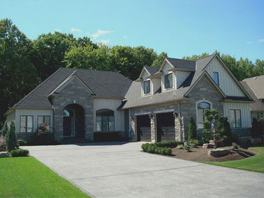 Custom home exterior