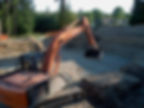 view of an excavator