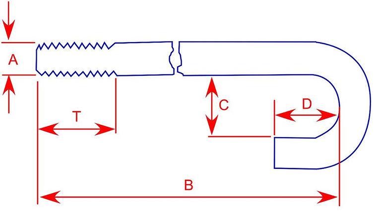 Round J Bolts