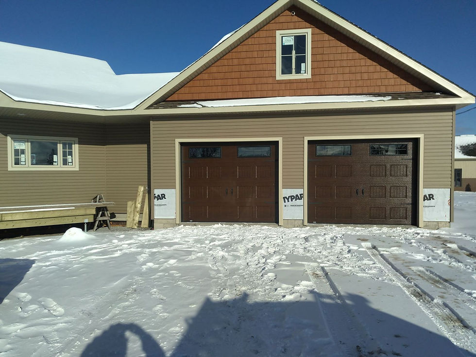 dark oak new hampshire garage door