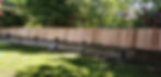 view of a long wooden fence