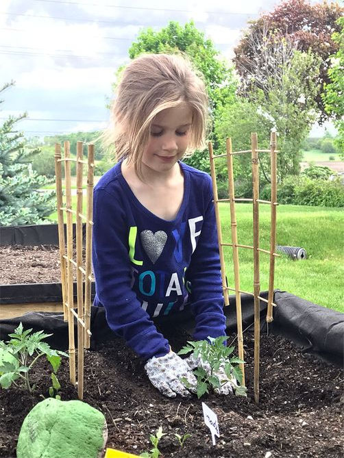 Girl Planting