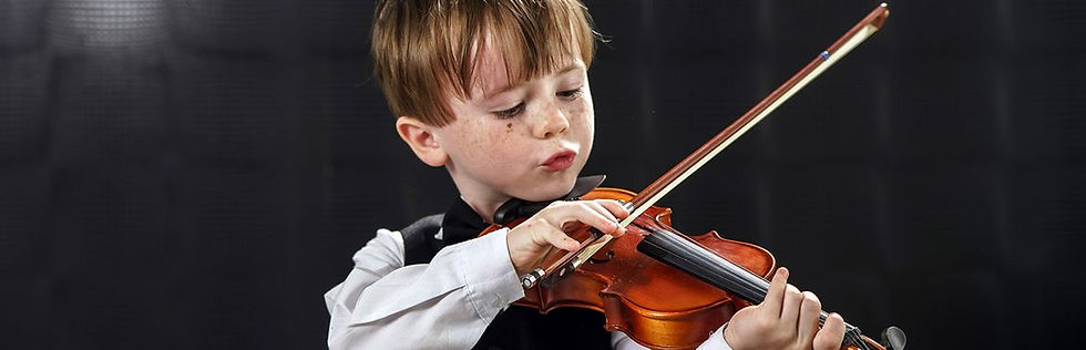 child playing violin