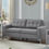 Thumbnail: Richmond 3 Piece Fabric and Chrome Legs Living Room Set