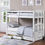 Thumbnail: Suzie Espresso Trundle Single/Single/Single Bunk Beds with 3 Storage Drawers Whi