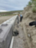 man doing digging