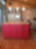 Red kitchen island