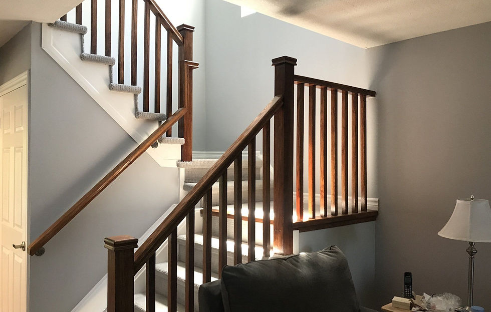 view of stairs inside a house