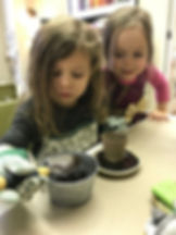 Kids are playing in Gardening