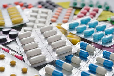 Stock of different pills