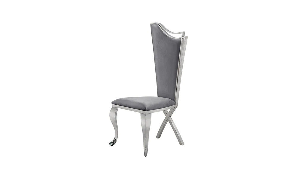 Ella Grey Dining Chair in Silver Sold in set of 2