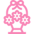 Icône de panier de fleurs