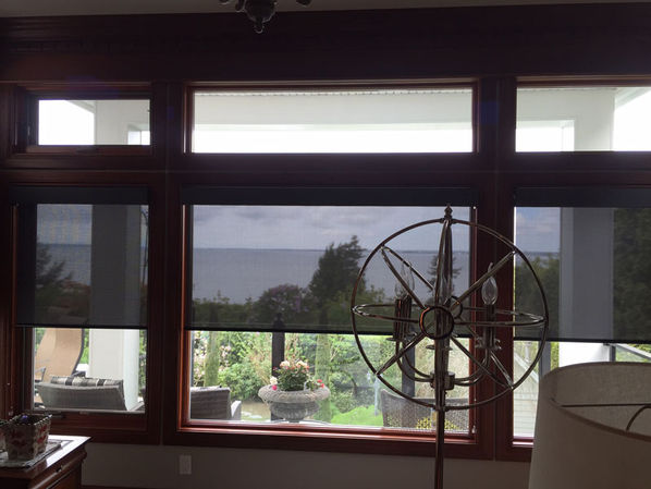 half closed shades