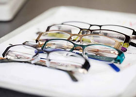 set of glasses