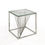 Thumbnail: Laser Designer Silver and Glass End Table