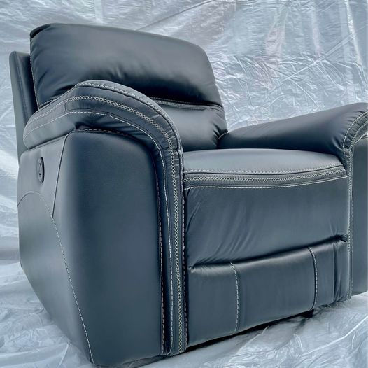 Thumbnail: Grant Gray-Charcoal 3 Piece Power Recline Living Room Set
