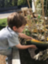Kids playing Gardening