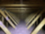 insulation applied in an attic