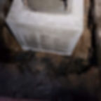 concrete pilling white block