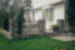 Back yard patio stone work