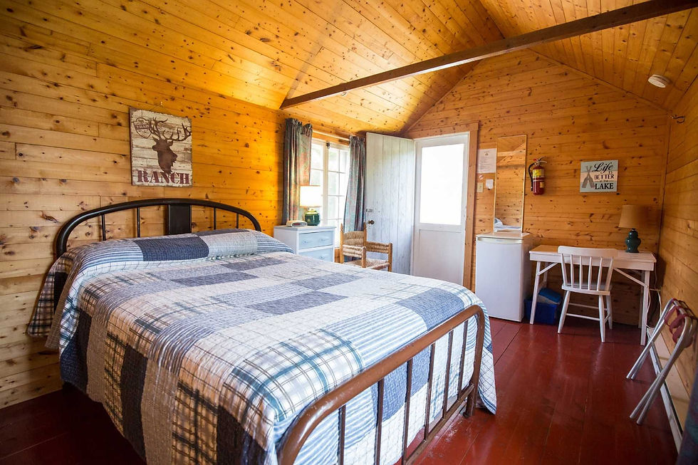 Interior view of a bedroom