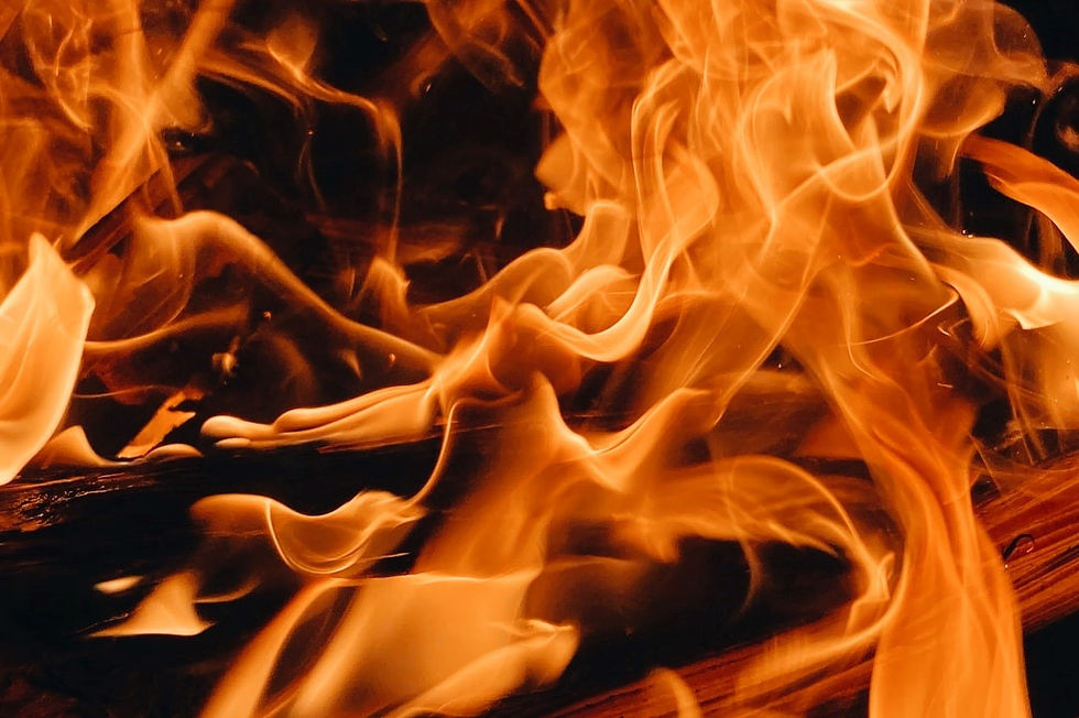 burning fire