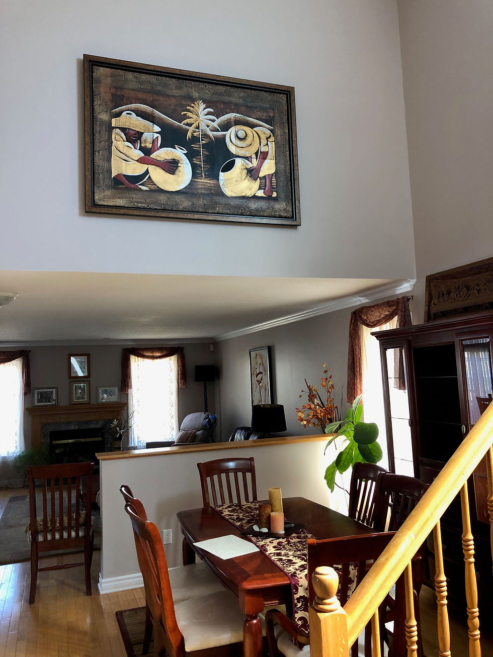 dinning area after painting