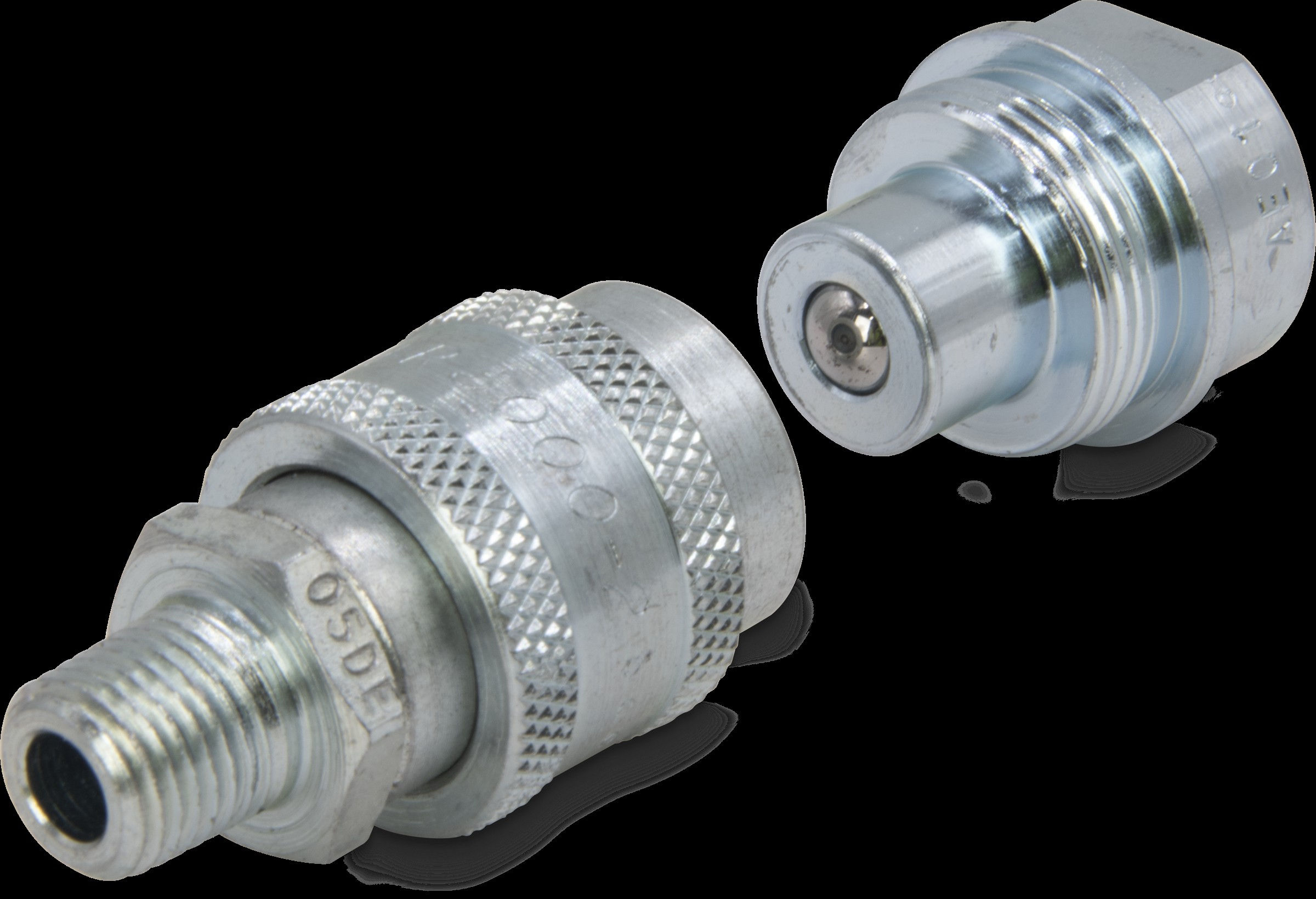 Enerpac T630 Spin-On Hydraulic Coupler Set 1/4" Body Size