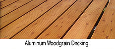 Aluminum woodgrain