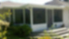 Exterior view of a screenroom of a residential house