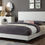 Thumbnail: T 2110X Adjustable Headboard King Size Linen Grey Bed Frame