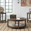 Thumbnail: Roybeck Coffee Table (Set of 3) Rustic Wood By ASHLEY Signature