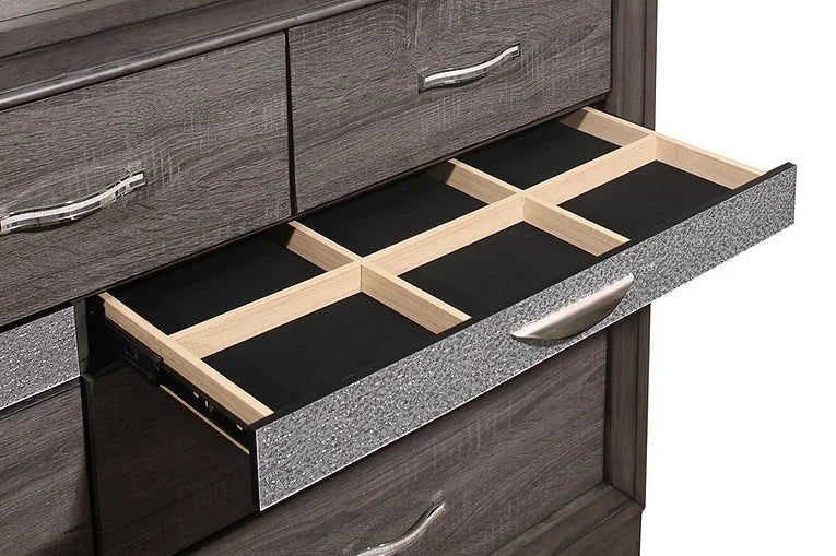 Thumbnail: Harper King 8 Piece Storage and Sparkle Bedroom Set