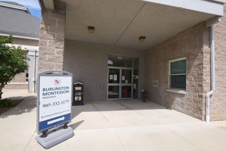Burlington Montessori Preschool building entrance