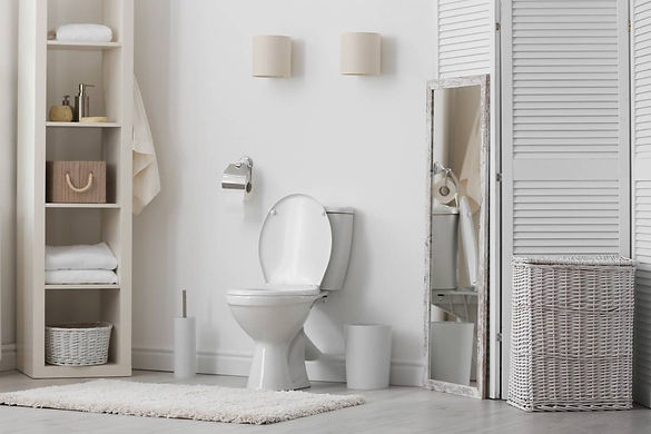 close up view of a newly renovated bathroom