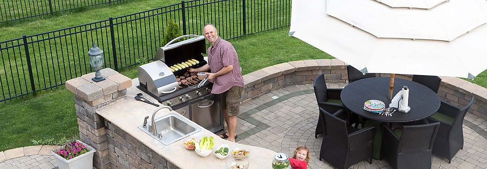 gas line installation for bbq