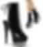 black colour high heel boots