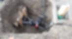 An abyss with equipment in it