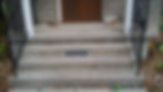 before stairs and porch renovation