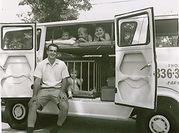 Lockhart family in van