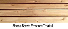 Sienna brown pressure treated