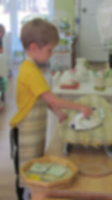 kid doing iron