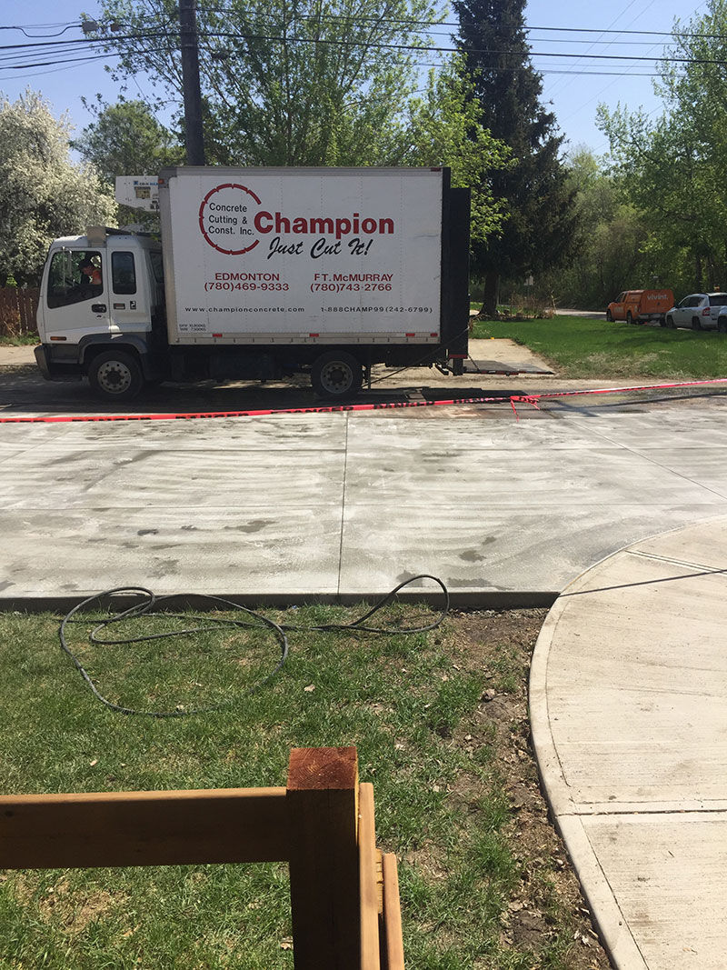 Replacing concrete