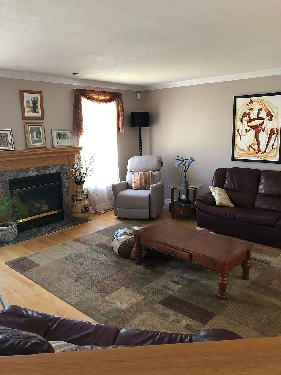 living room after painting