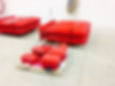 industrial parts painted red