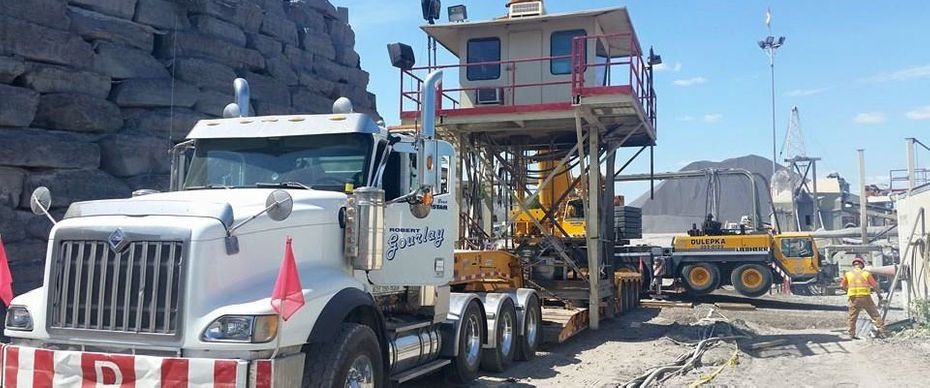 Truck at job site