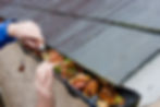 leaves waste in gutters