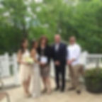 woman standing with bride and her friends