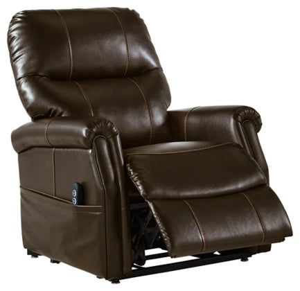 Thumbnail: Markridge Power lift Recliner in Brown By Ashley Signature